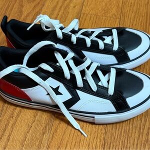 Kids Black and White Converse Sneakers